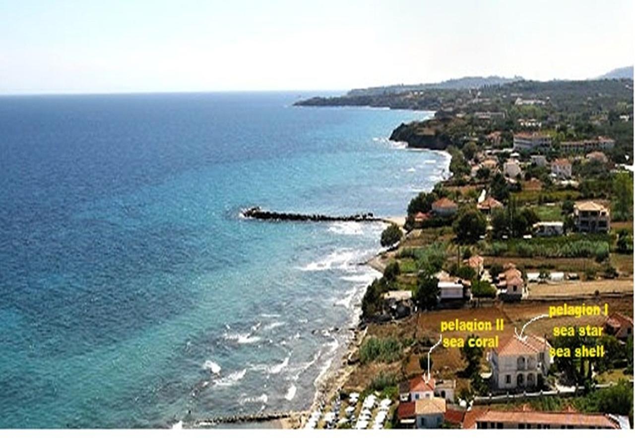 Pelagion II Sea Coral - Beachfront Holiday Home Kypseli Exterior foto
